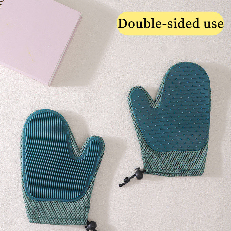 Silicone Pet Grooming Gloves for Dogs and Cats