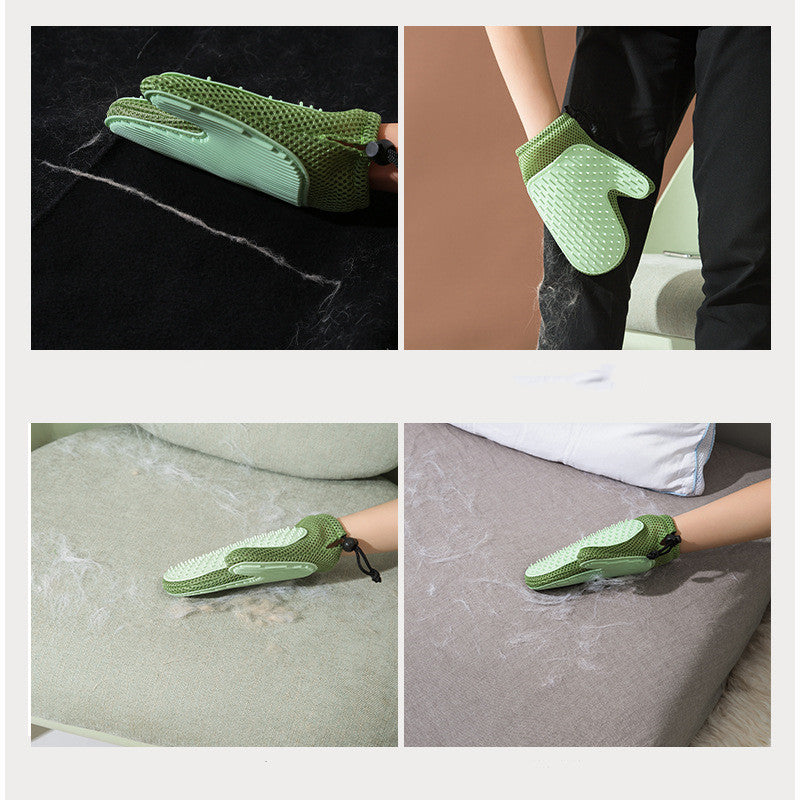 Silicone Pet Grooming Gloves for Dogs and Cats